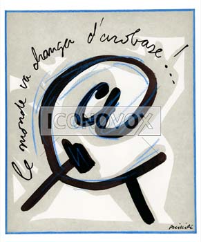Changer d'arobase, dessin de Phillipe, réf. 0011-0782
