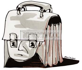 Cartable, dessin de Phillipe, réf. 0011-0829
