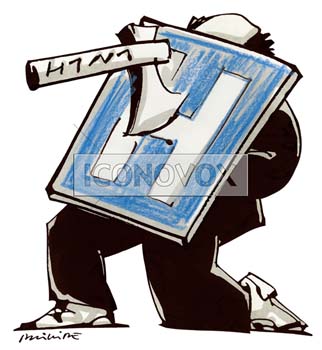 Hache 1 N 1, dessin de Phillipe, réf. 0011-0857