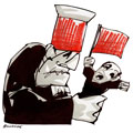 Justice de classe, dessin de Phillipe, r&eacute;f. 0011-0908