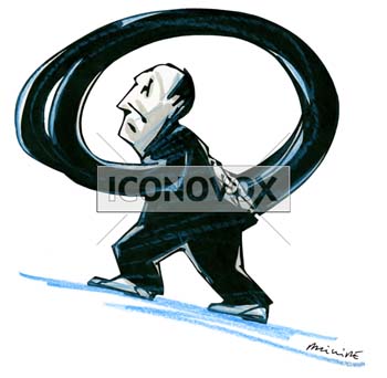 Auto-entrepreneur, dessin de Phillipe, réf. 0011-0922