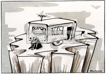 Gens du voyage, dessin de Phillipe, réf. 0011-0991