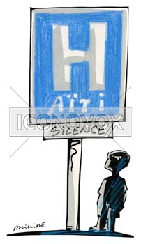 Haïti silence, dessin de Phillipe, réf. 0011-1022