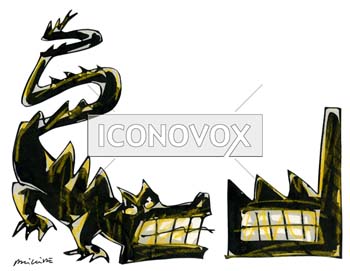 Transfert de technologies, dessin de Phillipe, réf. 0011-1027