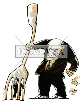 Coup de fourchette, dessin de Phillipe, réf. 0011-1076