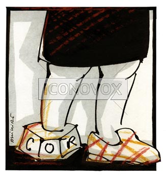 COR au pied, dessin de Phillipe, réf. 0011-1177