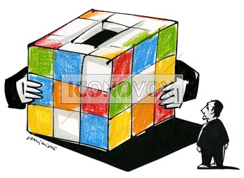 Manipulation des sondages, dessin de Phillipe, réf. 0011-1199