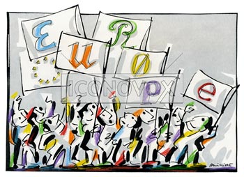 Europe des peuples, dessin de Phillipe, réf. 0011-1209