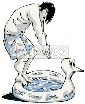 Vacances, dessin de Phillipe, réf. 0011-1258