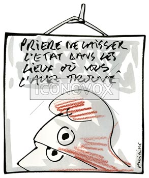 Prière de laisser, dessin de Phillipe, réf. 0011-1319