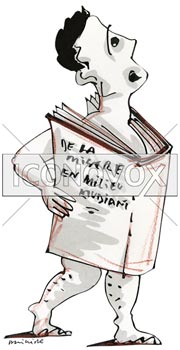 De la misère en milieu étudiant, dessin de Phillipe, réf. 0011-1326