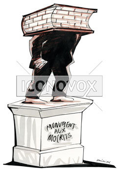 Monument aux mo(r)ts, dessin de Phillipe, réf. 0011-1419