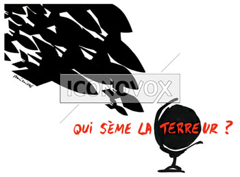 Qui sème la terreur ?, dessin de Phillipe, réf. 0011-1463