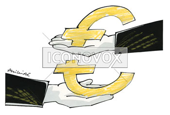 Banque solidaire, dessin de Phillipe, réf. 0011-1487