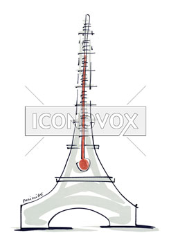 Pic de pollution (Paris), dessin de Phillipe, réf. 0011-1497