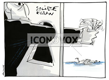 Société écran, dessin de Phillipe, réf. 0011-1499