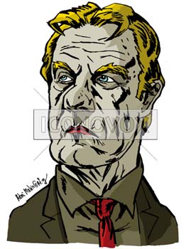 Bernard Kouchner, caricature de Rémi Malingrëy, réf. 0038-1795