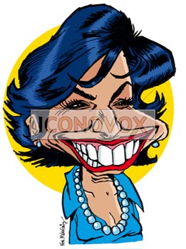 Rchida Dati, caricature de Rémi Malingrëy, réf. 0038-1802