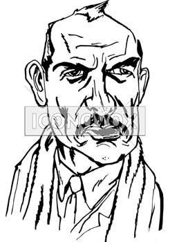 caricature de Rémi Malingrëy, réf. 0038-1818