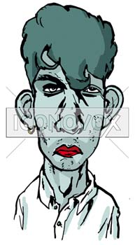 caricature de Rémi Malingrëy, réf. 0038-1821