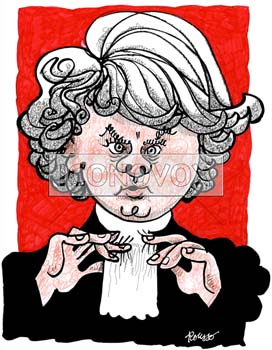 Gilbert Collard, caricature de Rousso, réf. 0035-0021