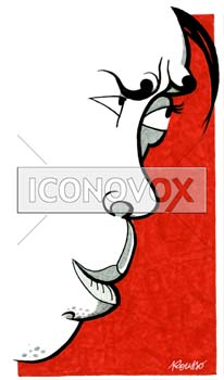 Fernandel, caricature de Rousso, réf. 0035-0022