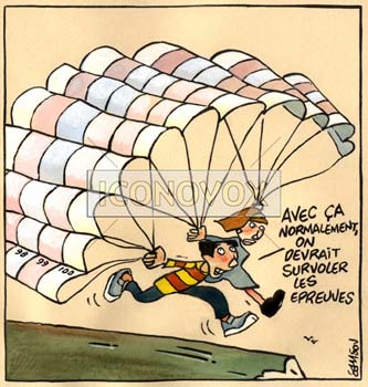 Fiches de révision (pour le bac), dessin de Samson, réf. 0015-0014