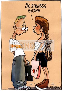 Mal être des jeunes, dessin de Samson, réf. 0015-0037