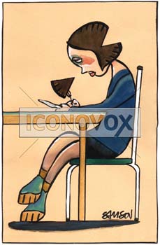 dessin de Samson, réf. 0015-0072