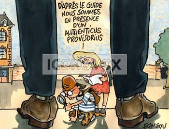 Le proviseur, dessin de Samson, réf. 0015-0094
