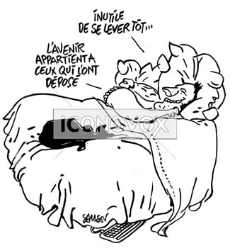 Inutile de lever, dessin de Samson, réf. 0015-0130
