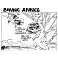 Bonne ann&eacute;e, dessin de Samson, r&eacute;f. 0015-0176