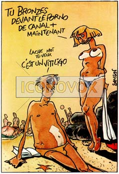 Vitiligo, dessin de Samson, réf. 0015-0834
