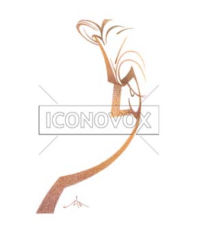 Bernard Kouchner, caricature de Solo, réf. 0046-0016