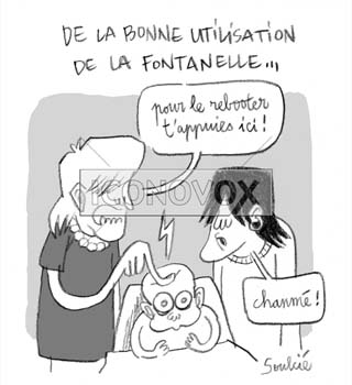 De la bonne utilisation de la fontanelle, dessin de Soulcié, réf. 0051-0196