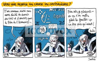 Vers une remise en cause du capitalisme?, dessin de Soulcié, réf. 0051-0235