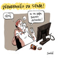 Débarrassés du SPAM, dessin de Soulcié, réf. 0051-0245