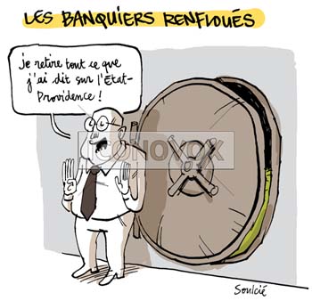 Les banquiers renfloués, dessin de Soulcié, réf. 0051-0275