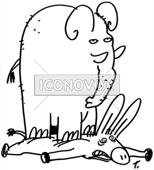 dessin de Tignous, réf. 0005-0922